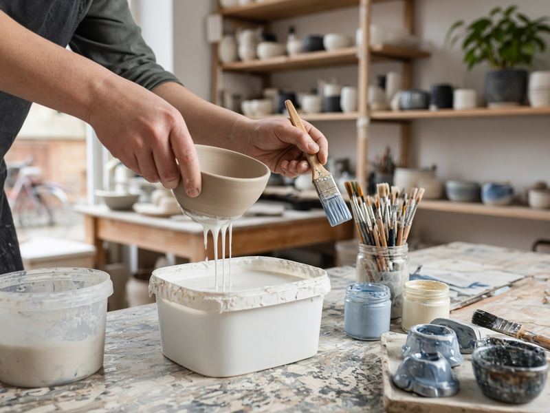 Glaze days at Studio Donatzeoli