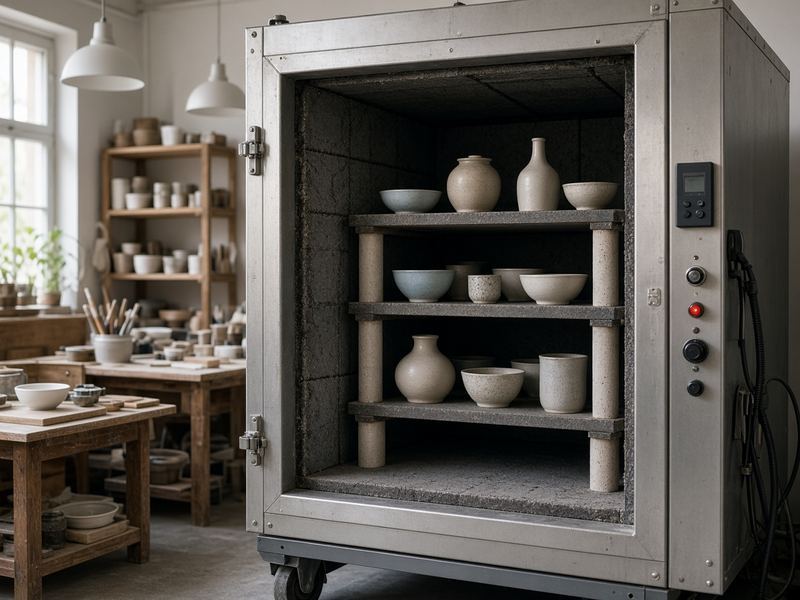 Kiln firing at Studio Donatzeoli